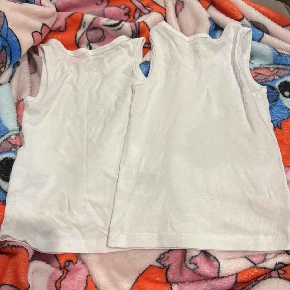 Bundle of 2 H&M Basic White Tank Tops for Kids - Picture 2 of 4